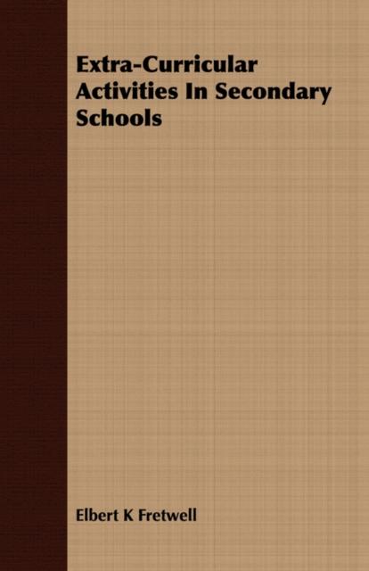 The Extra-Curricular Activities In Secondary Schools Book