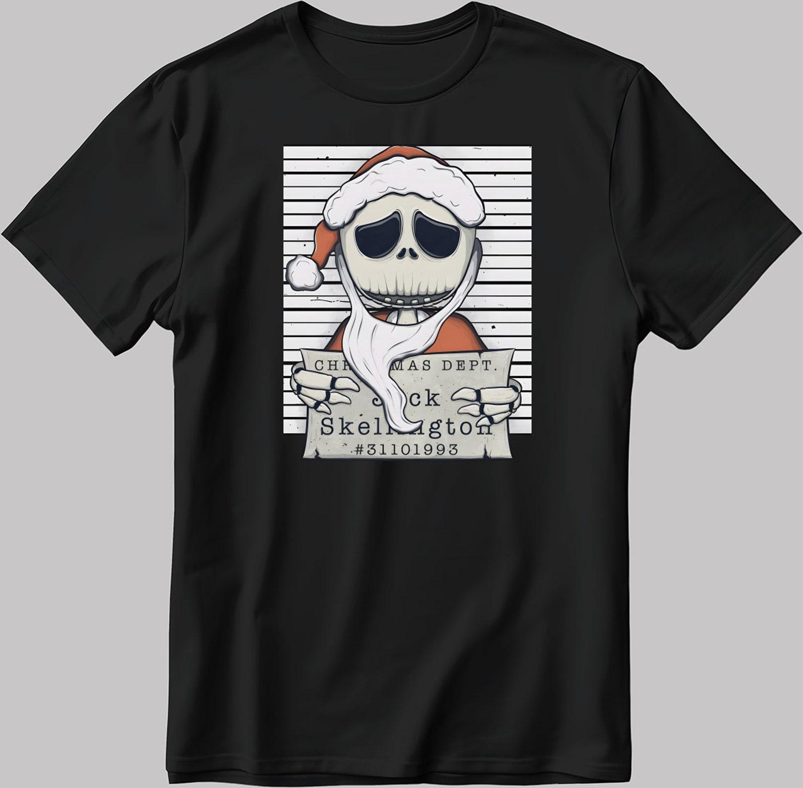 Jack Skellington Christmas Mugshot T-Shirt 2XL
