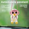 Cute Swinging Duck Car Ornament Rearview Mirror Pendant Vehicle Hanging Accessory Automotive Interior Gift Suitable for Women Men And Children