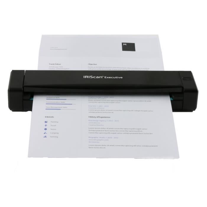 Scanner Portable IRIS IRISCan Executive 4 WInMac - 8PPM USB Power - Duplex