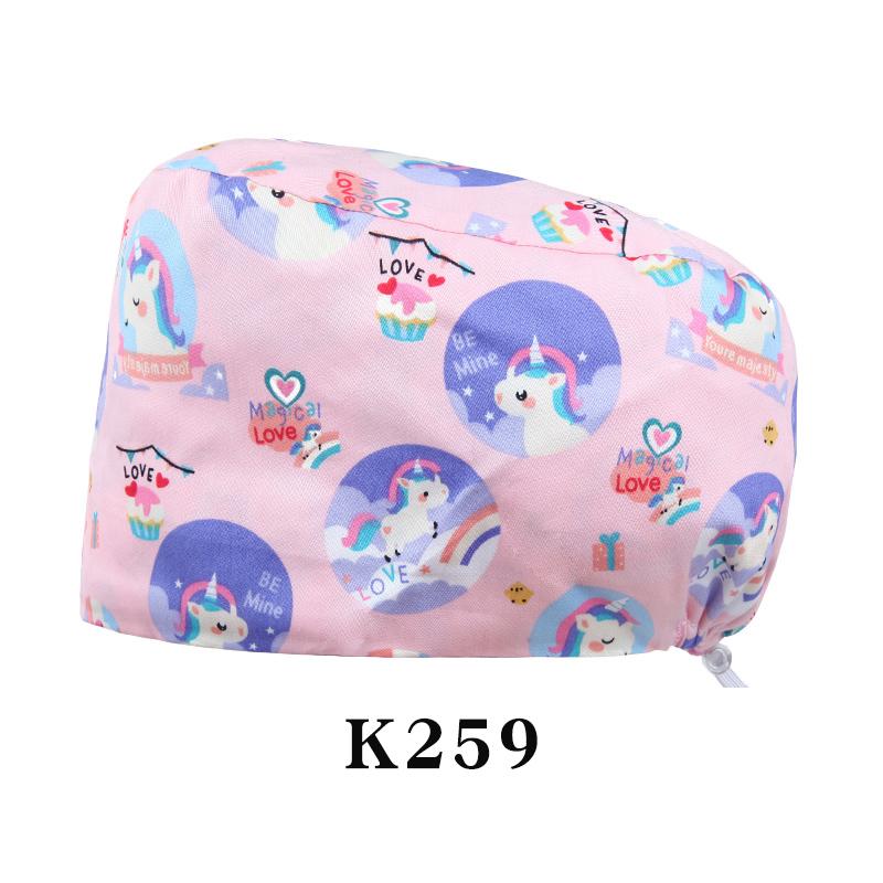 Fashionable Digital Printed Medical Hats for Women Men Breathable Soft Nursing Caps TOOTH Pet Clinic Surgical Scrubs Hat