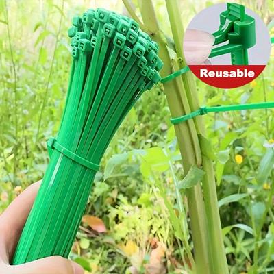 200 buc. Legături de grădină reutilizabile Suport pentru plante Arbuști de fixare Blocare pentru copac Legături din nailon reglabile din plastic Instrumente Legături de grădinărit