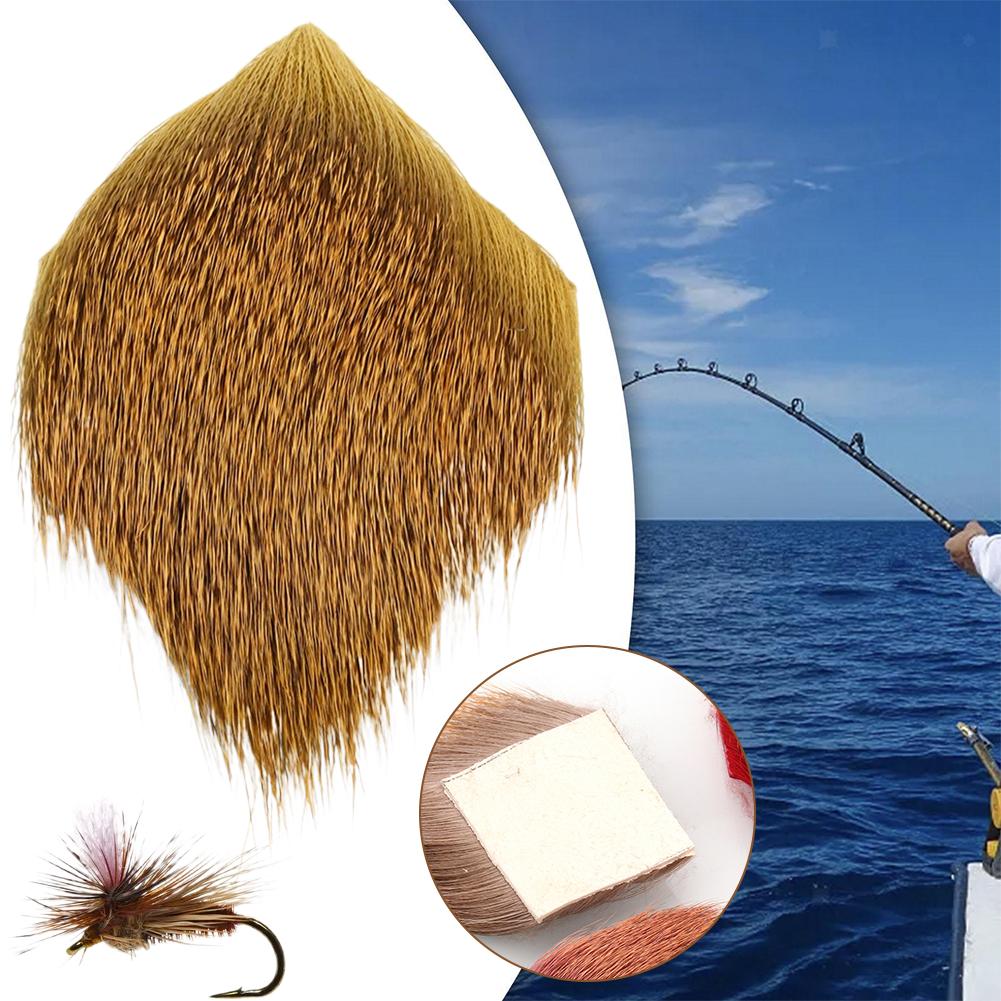 5cm X 5cm Fly Tying Material Natural&Dyed Deer Hair For Nymph Dry Fly Streamers Elk Hair Caddis Flies For Trout Fishing Lures