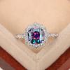 CopperLuxury Flower Ring Delicate Clear Rose Ring Pave Setting CZ for Women Fine Jewelry Gift