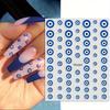 Nailart-Aufkleber mit Evil Eye-Design, selbstklebend, mehrfarbige Abziehbilder zur Nagelkunstdekoration, Nailart-Zubehör für Frauen und Mädchen