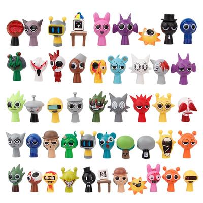 48 teile/satz Mini Sprunki Action Figur Spielzeug Cartoon Film Sprunki Wenda Modell Puppe Figuren Kinder Geschenk