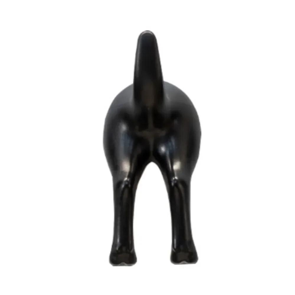 Dog Tail Hooks Hat Coat Key Wall Mounted Hanger Sticker Decoration Creative Tail Kitchen Small Hook Wall Hanging Hole Punching