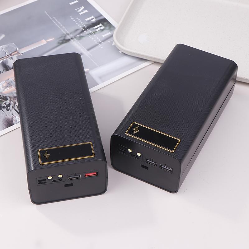 D21 21X18650 Battery Case Welding Free Power Bank Case Pd With Light 18650 Battery Charge Box Detachable Portable Diy Shell