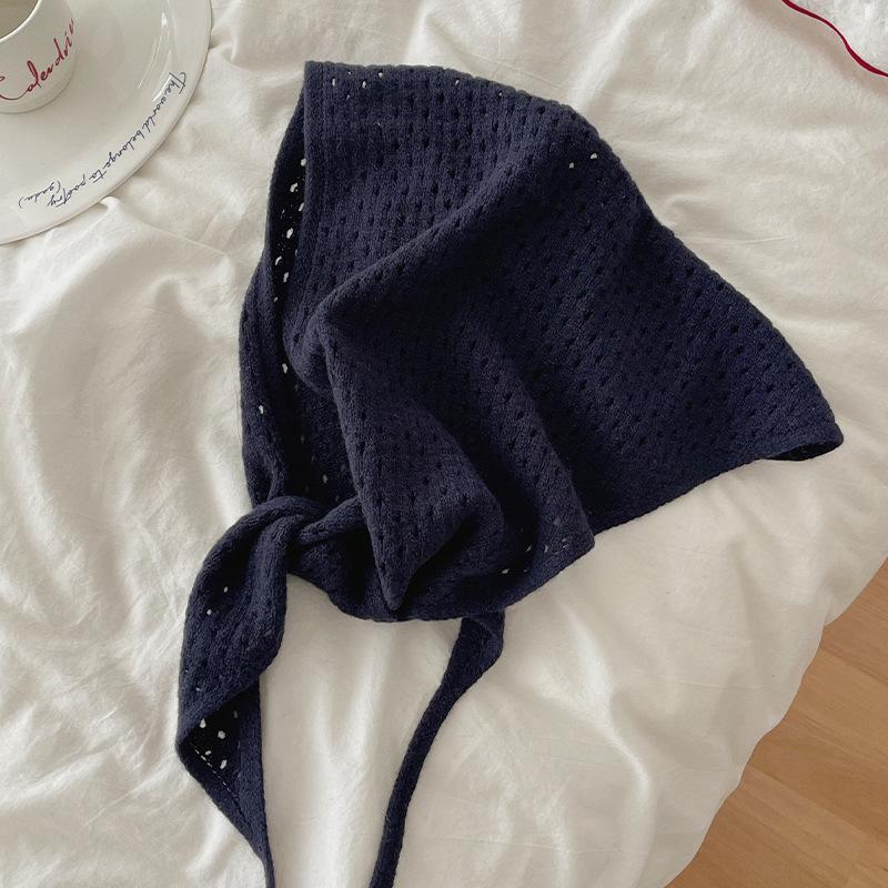 New Autumn and Winter Warm and Versatile Knitted Scarf Triangular Scarf Fashionable and High End Women's Warm Scarf