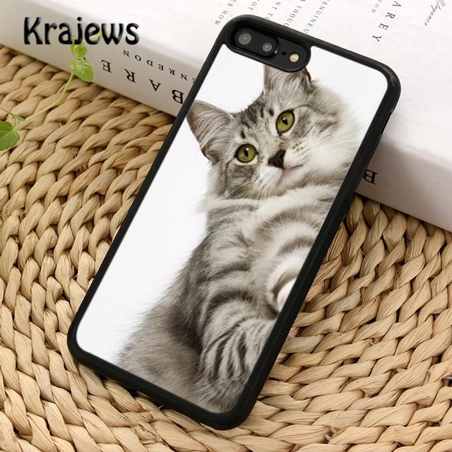 Krajews Cute Kittens Cat Soft Phone Case Cover For iPhone 14 5 6s 7 8 Plus X XR XS 11 12 13 Pro Max Samsung Galaxy S21 S22 Ultra