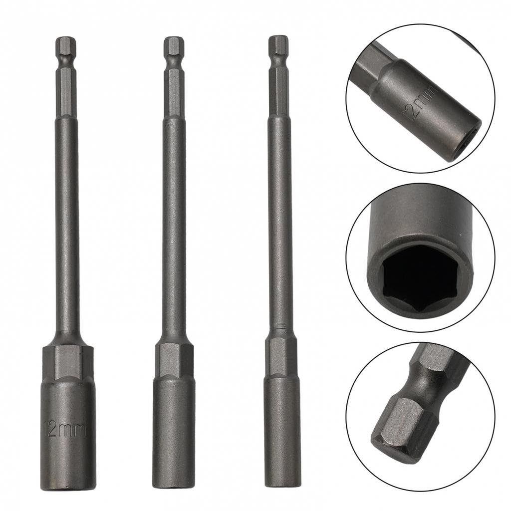 Socket Wrench 3pcs 8/10/12mm Chrome Vanadium Steel Driver Set