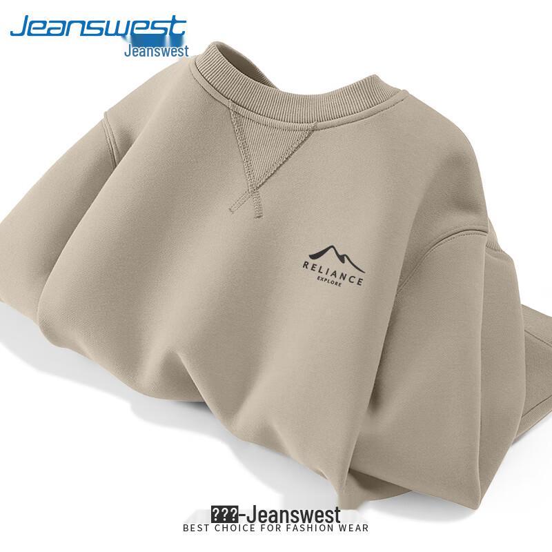 Jeanswest Men's Casual Crewneck Sweatshirt
