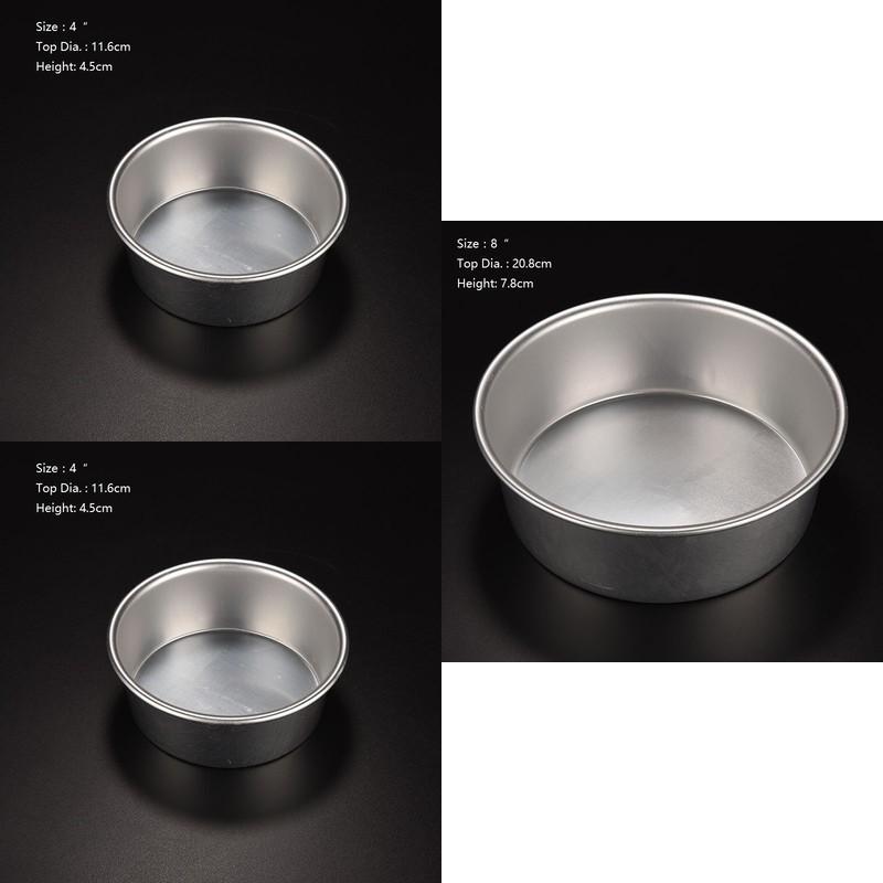 Premium Quality New 4 5 6 8 Inch Aluminum Alloy Round Cake Baking Mould Pan Bakeware Tool