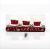 3pcs/Set Christmas Candle Santa House Pine Cone Table Decor Gift Home Decoration