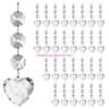 Clear Acrylic Snowflake Ice Teardrop Ball Ornament Christmas Decorations for Festival Seasonal Display
