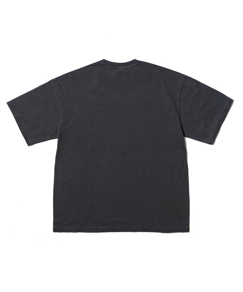 GAKKAI UNIONS Hidden Catch Pigment Short Sleeve T-Shirt Charcoal