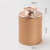Small Kraft Paper Tea Canister with Round Airtight Double Lid Mini Kitchen Tea Canister Container for Leaf Coffee Spices Herbs
