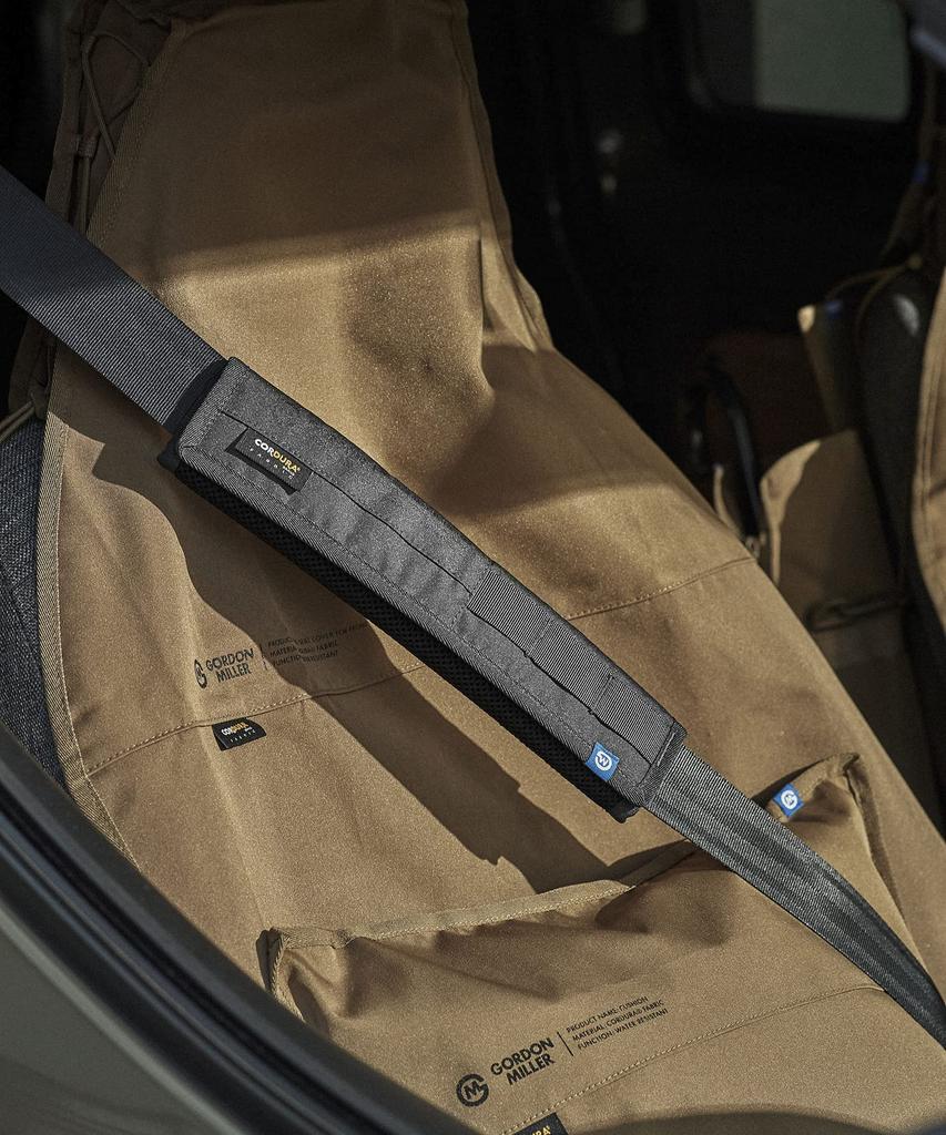 GORDON MILLER Car Cordura Seat Belt Pad Dark Gray 1710517
