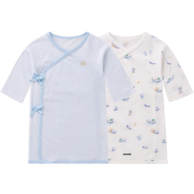 PurCotton Newborn Baby Long Sleeve Bodysuit Pajamas