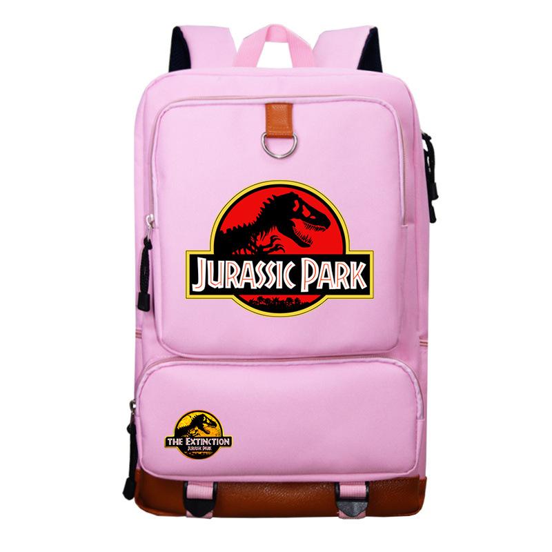 Jurassic Park Dinosaur Print Teen Student Schoolbag Large Capacity Travel Bag Casual Versatile