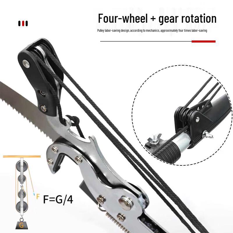 Telescopic High Branch Pruning Saw and Shear