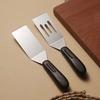Stainless Steel Steak Fried Shovel Cooking Spatula Non-Slip Handle Pizza Shovel Pancake Beef Turner Scraper Kitchen BBQ Utensils
