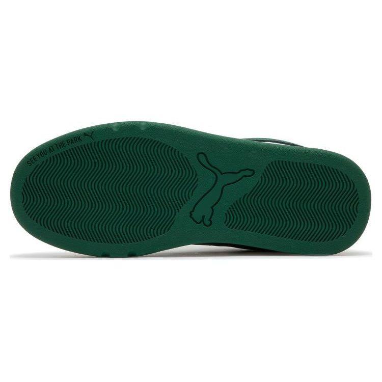 Puma Park Lifestyle Series Comfortable Low-Top Skate Shoes Unisex Sneakers White Green 395084-02