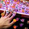 Dětský Halloweenský Rozsvěcující Se Dýňový Duch Prsten - Dekorace pro Mateřskou Školu, Odměna pro Žáky