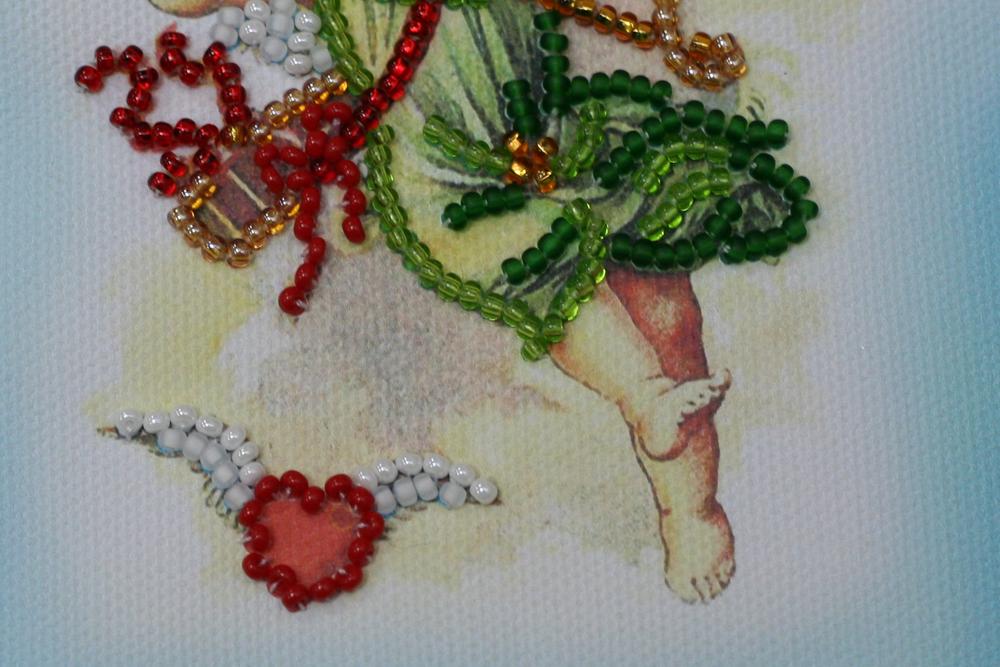 Bead Embroidery Kit Abris Art Postcard Holidays 140x84mm