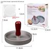 Circular Burger Mold Burger Press Non Stick Meat Pie Machine Home Food Mold Kit Small Tool With 100 Meat Pie Paper