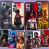 Character MIKASA Phone Case For Redmi Note 15 Pro 5G 14 13 12 Pro Plus 11 11T 11E 11S 10 Pro 10S 9 9S Cover Cell Clear with Suit