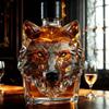 Artistic Wolf Head Decanter High Borosilicate Glass Wine Bottle Bourbon Dispenser For Gift And Collectors Home Bar