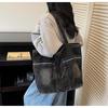 Retro Casual Multi-Pocket Washed Denim Tote Bag - 2025 Trendy Mommy Commute Shoulder Bag