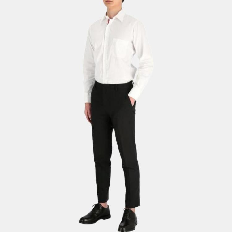 THOM BROWNE Rwb Detailed Long Sleeved Shirt Men's MWL010E-03113-100