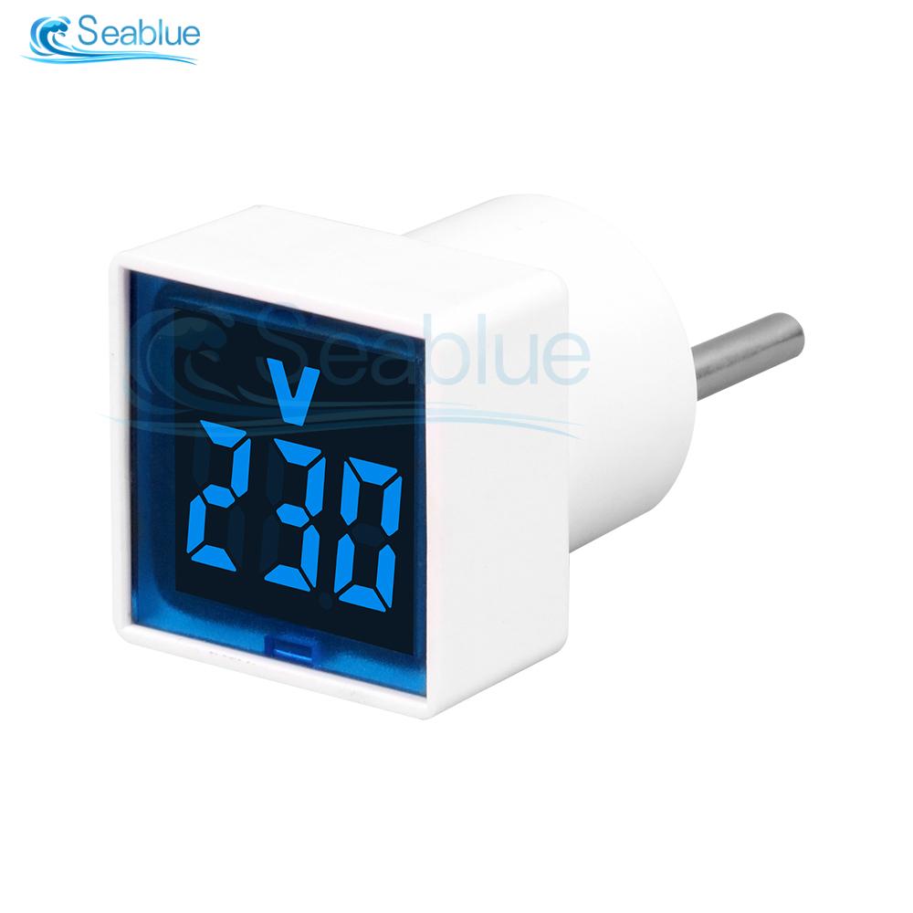 AC LED Digital Voltmeter 50-500V Voltage Meter Volt Instrument Tool Detector 110V 220V DIY Red Green Blue Yellow