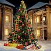 LED Christmas Ladder Lights with Santa Claus Decorations 8 Lighting Modes Outdoor Patio Garden Festive Party Wall & Tree Decor