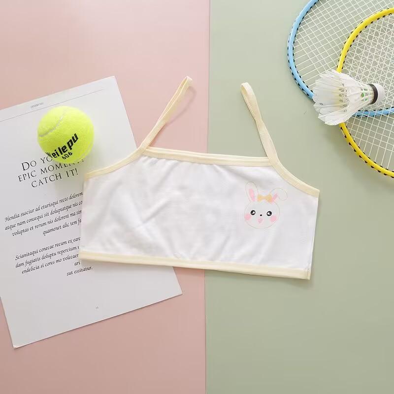 Girls Comfortable Bra Sports Training Bra Cotton Crop Top Kids Underwear 8-14years