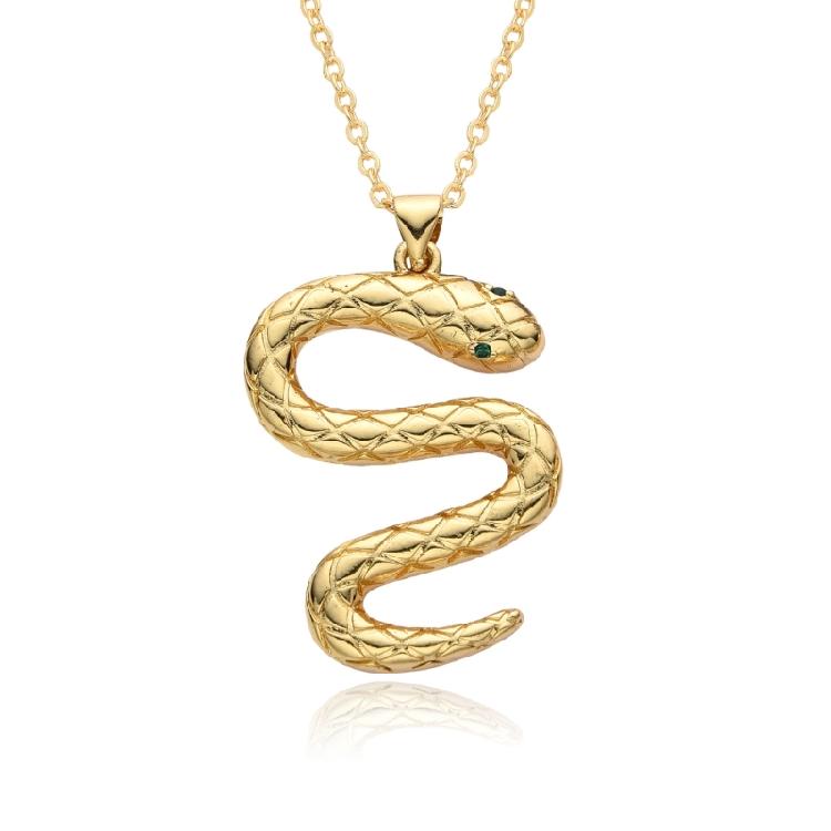 Snake Charm Necklace Enhancing Styles Trendy Women Accessories Fashion Statement Necklace for Parties and Gatherings