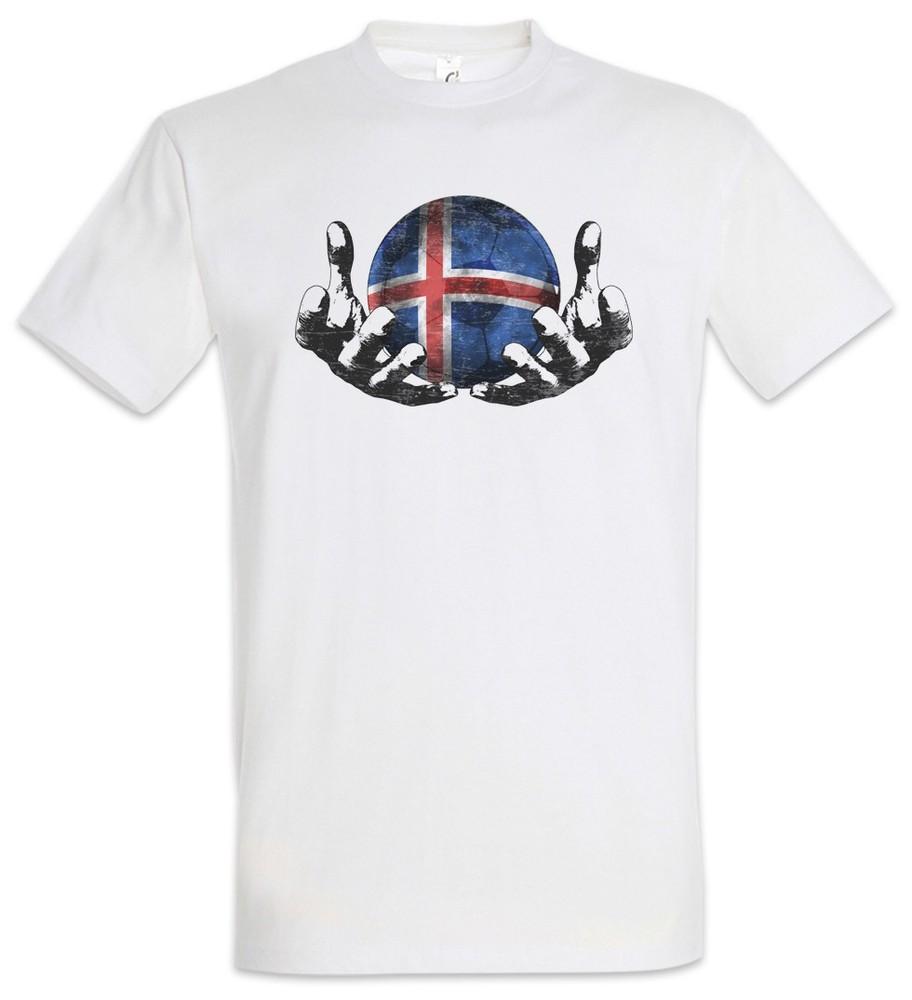 Iceland Football Magic Ball Mens T-Shirt Icelandic Icelandic Flag