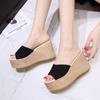New Summer Style Fashionable Comfortable Versatile Elegant and Wear-resistant Platform Thick-soled Sandals and Slippers