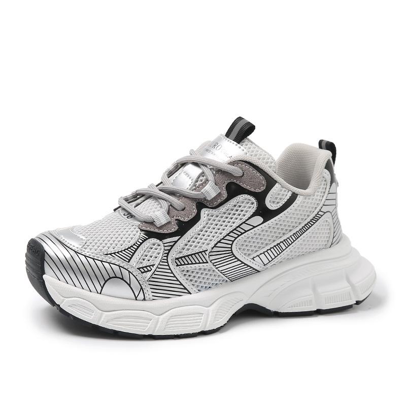 Women's shoes summer new thick-soled breathable mesh color matching running casual versatile sports lightweight women's shoes