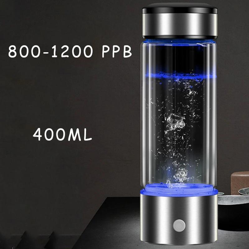 Japanese Titanium Quality Hydrogen-Rich Water Cup Ionizer Maker/Generator Super Antioxidants ORP Hydrogen Bottle 420ml