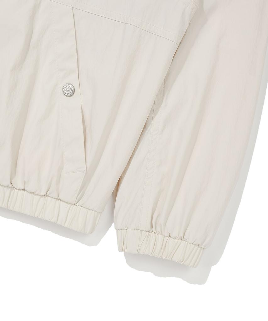 Wacky Willy Women'S Nylon Hooded Windbreaker Cream