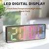 Intelligent LED Mirror Alarm Clock with Sound Control – Desktop Wake-Up Solution