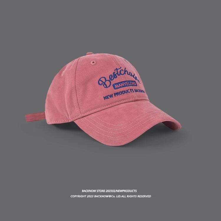 

Cap new 2025 new summer baseball cap showing a small face cap original American retro versatile soft top рожевий