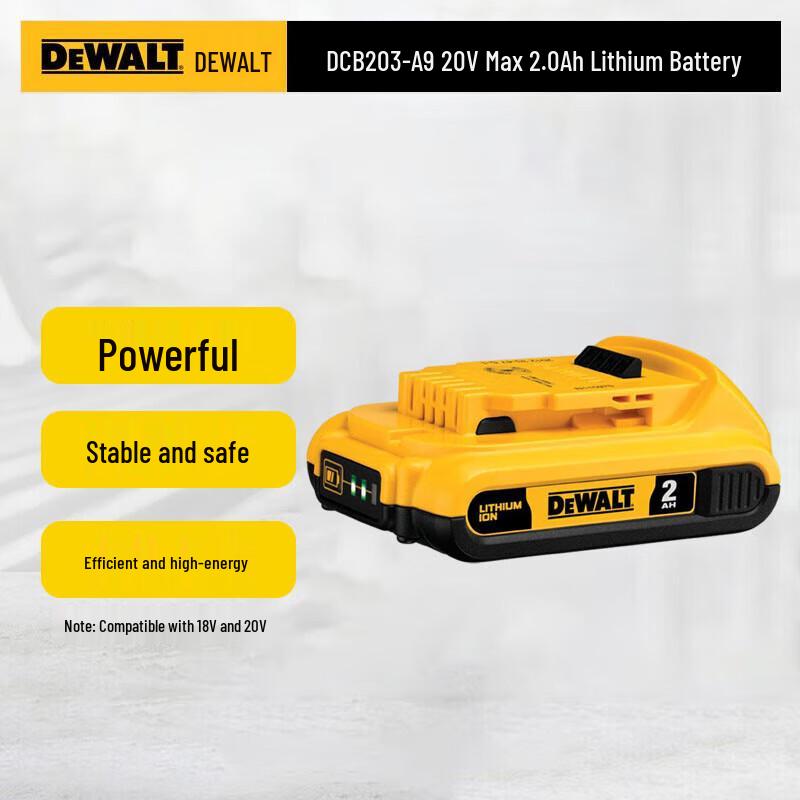 DeWalt 20V Max 2.0Ah Литий-ионный аккумулятор Штепсель CN (адаптер в комплекте)