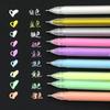 9 pezzi/set 0,6 mm bianco oro argento inchiostro colore album fotografico penna gel cancelleria ufficio carino scrapbooking grande capacità penna per bambini