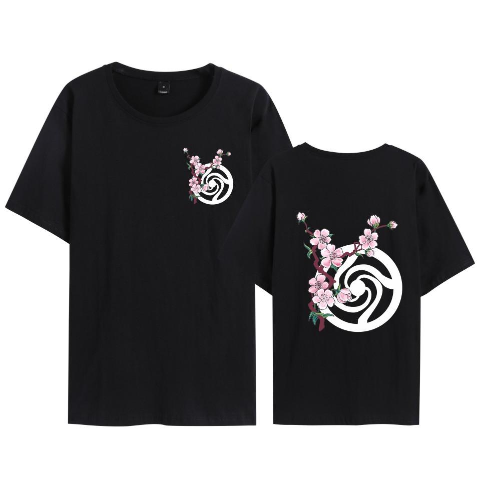 

Jujutsu Kaisen Printed Men s T-shirt Unisex Casual Fashion Street Style Short-sleeved T-shirt XS чёрный