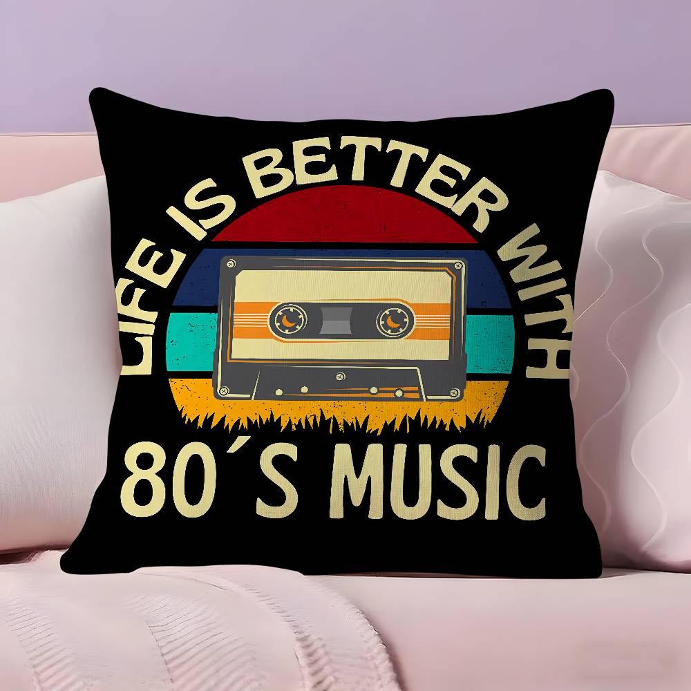 C-Cassette Tape Pillow Case Null