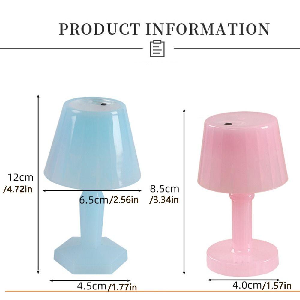 INS Atmosphere Light Macaron Night Light Girl Heart Candy Color Romantic Table Light LED Small Desk Lamp Desktop Decoration